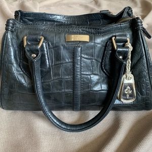 Cole Haan Croc Embossed Satchal